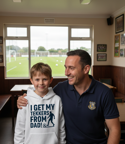 I Get My Tekkers From Dad | Funny Football Hoodie