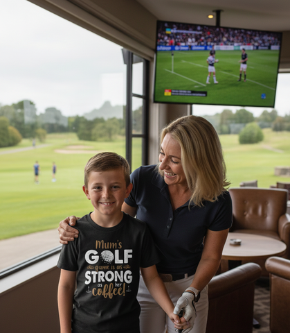 Mum’s Golf Fame Is As Strong as Her Coffee! | Funny Golf T-shirt