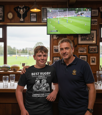 Best Rugby Coach in the World. Thanks for Every Muddy, Magical Moment | Funny Rugby Coach T-shirt