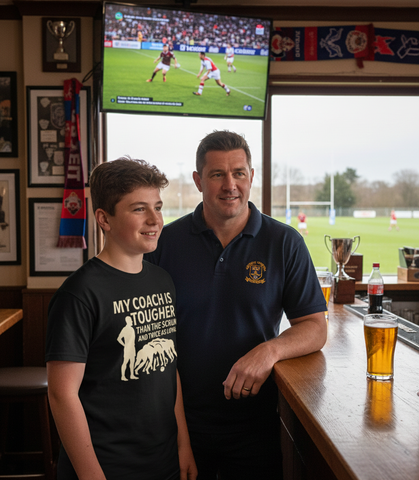 My Coach Is Tougher Than the Scrum and Twice As Loyal | Funny Rugby Coach T-shirt