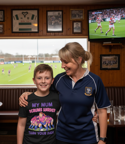 My Mum Scrums Harder Than Your Dad! | Funny Rugby T-shirt