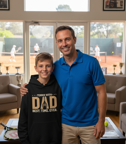 Tennis with Dad, BEST. TIME. EVER! | Funny Tennis Kids Hoodie