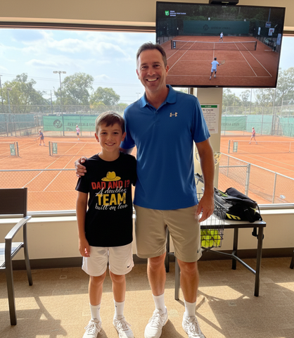 Dad and I? A Doubles Team Built on Love | Funny Tennis T-Shirt