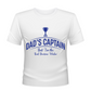 Dad's Captain, But I'm The Real Decision-maker. Funny Cricket T-Shirt, Premium Fabric, Multiple Junior Sizes, Perfect for Boys and Girls