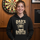 Dads My Coach Darts Are Our Thing | Funny Darts Hoodie