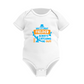 Dad’s a Great Fielder, Always Catching Me Out. Funny Cricket Baby Bodysuit, Organic or In-Conversion to Organic Cotton, Self Fabric Bound Neckline, Cuffs and Leg Openings