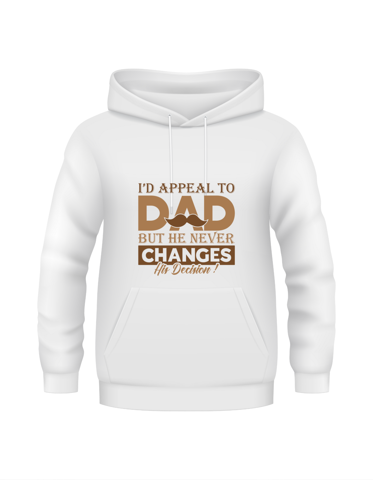 I'd Appeal To Dad, But He Never Changes His Decision.  Funny Cricket Hoodie, Premium Fabric, Multiple Junior Sizes, Perfect for Boys and Girls