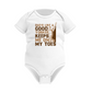 Dad’s Like a Good Yorker, Keeps Me on My Toes! Funny Cricket Baby Bodysuit, Organic or In-Conversion to Organic Cotton, Self Fabric Bound Neckline, Cuffs and Leg Openings