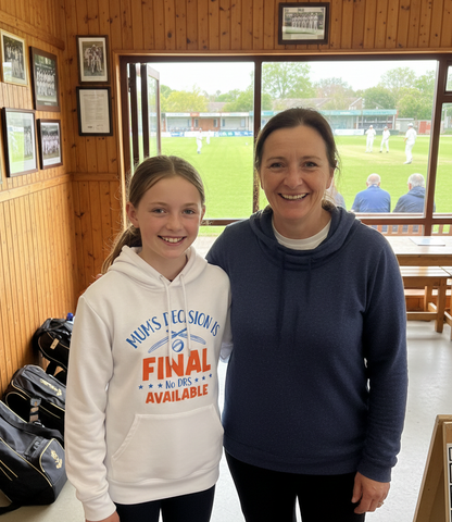 Mums Decisions is Final No DRS Available | Funny Cricket Hoodie