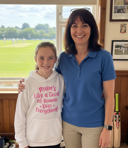 Mums Like a Good All-Rounder | Funny Cricket Hoodie