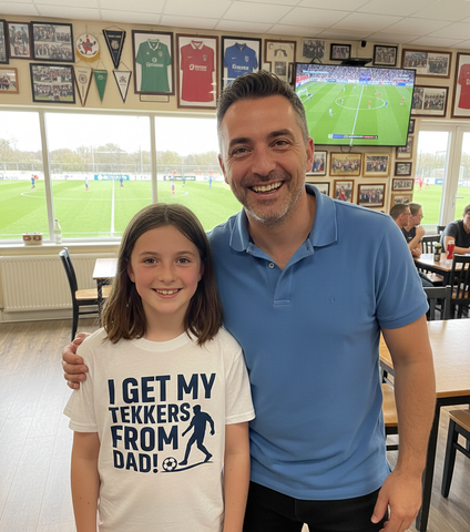 I Get My Tekkers From Dad | Funny Football T-Shirt