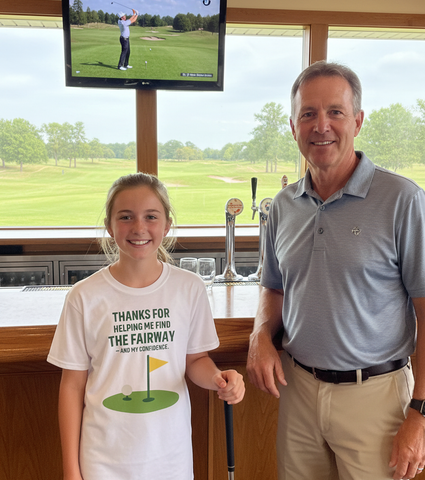 Thanks for Helping Me for the Fairway, and My Confidence | Funny Coach Tennis T-shirt