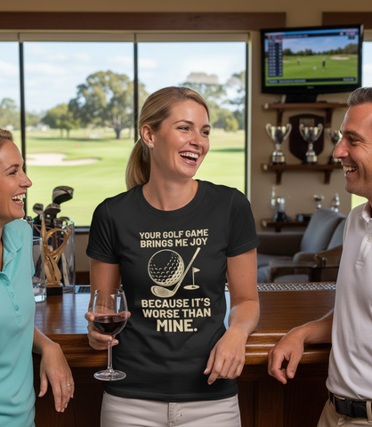 Your Golf Game Brings Me Joy, Because It’s Worse Than Mine | Funny Golf T-shirt