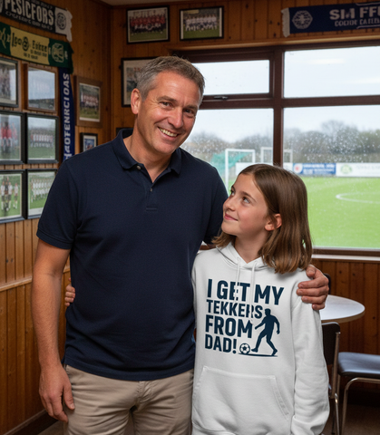 I Get My Tekkers From Dad | Funny Football Hoodie