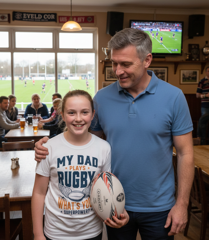 My Dad Plays Rugby. What’s Your Superpower? | Funny Rugby T-shirt