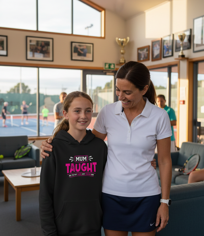 Mum Taught Me To Hit Hard and Dream Big! | Funny Tennis Hoodie