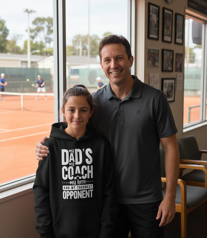 My Dads My Coach, My Hero And My Toughest Opponent! | Funny Tennis Hoodie