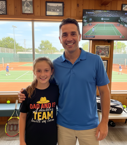 Dad and I? A Doubles Team Built on Love | Funny Tennis T-Shirt