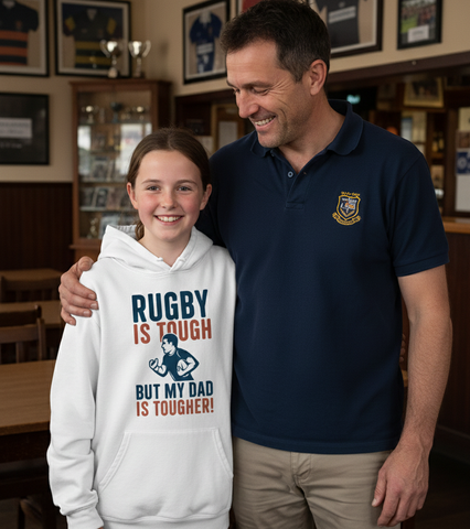 Rugby Is Tough but My Dad Is Tougher! | Funny Rugby Hoodie