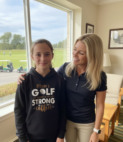 Mum’s Golf Fame Is As Strong as Her Coffee! | Funny Golf Hoodie