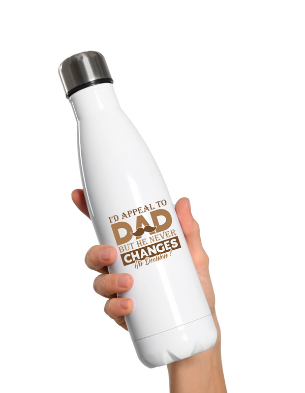 I'd Appeal To Dad, But He Never Changes His Decision.  500ml Stainless Steel Water Bottles, Hot And Cold Drinks, Perfect For Boys And Girls To Keep Hydrated