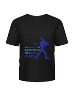 Dad Bowled Me Over With His Dad Jokes – Funny Cricket T-shirt For Kids, Premium Fabric, Multiple Junior Sizes, Perfect For Boys And Girls