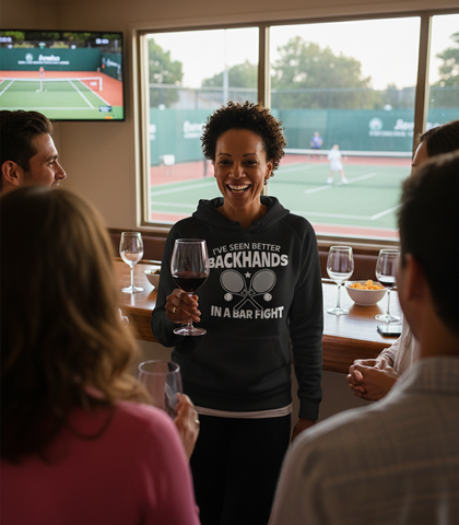 I've Seen Better Backhands In A Bar Fight! | Funny Tennis Hoodie
