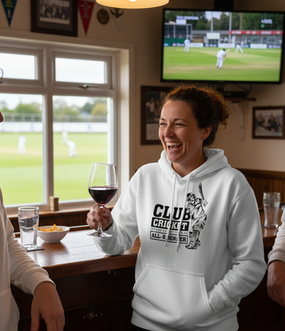 Club Cricket: Where Everyone’s an All-Rounder | Funny Cricket Hoodie