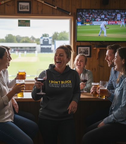 I Don't Block, Only Bash! | Funny Cricket Hoodie