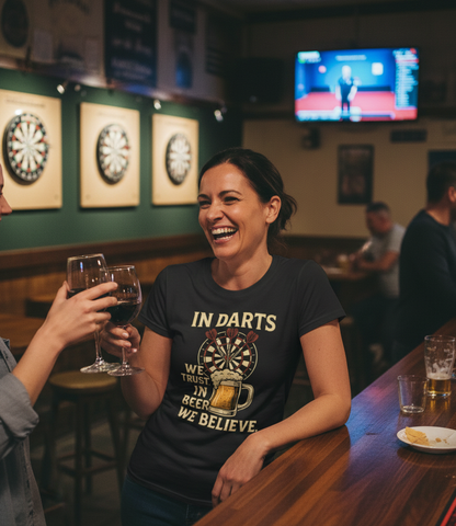 In Darts We Trust, in Beer We Believe | Funny Darts T-shirt