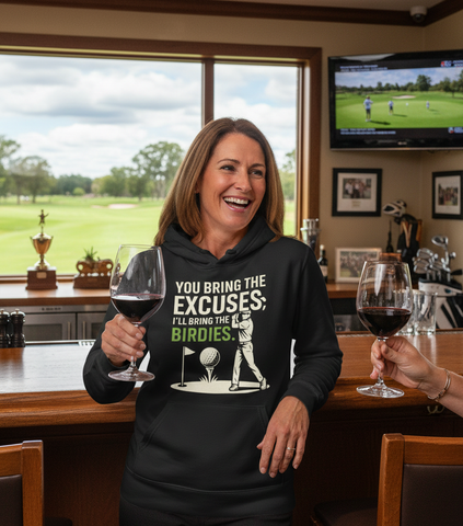 You Bring the Excuses, I’ll Bring the Birdies | Funny Golf Hoodie