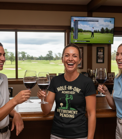 Hole-in-One Achieved, Retirement Pending | Funny Golf T-Shirt