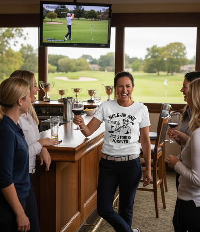 Hole-in-One Today, Pub Stories Forever | Funny Golf T-shirt