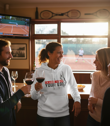 Shh....i'm About To Ace Your Ego! | Funny Tennis Hoodie