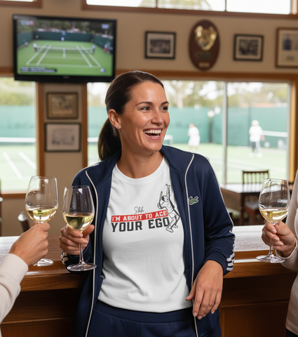 Shh....I'm About To Ace Your Ego! | Funny Tennis T-Shirt