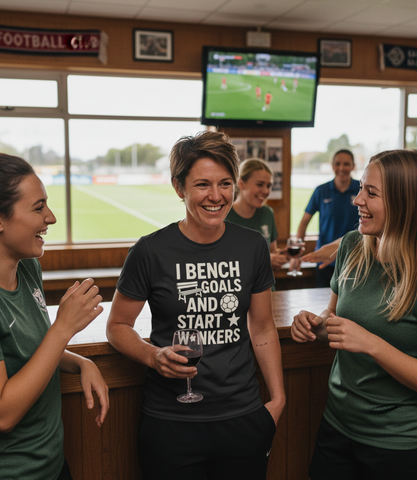 I Bench Goals and Start W*ankers | Funny Fantasy Football T-shirt