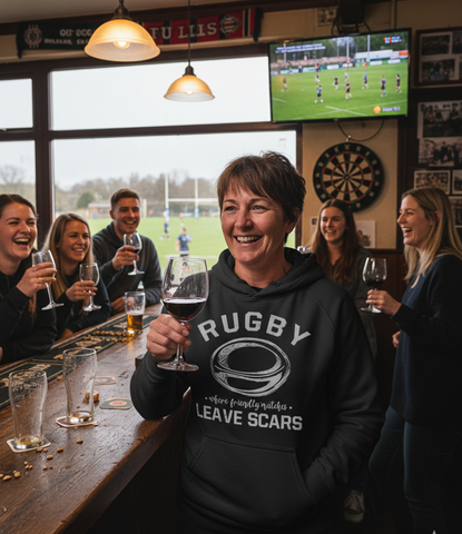 Rugby Where Friendly Matches Leave Scars | Funny Rugby Hoodies