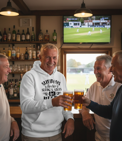 Sundays Are for Sledges Sixes and Beers | Funny Cricket Hoodie