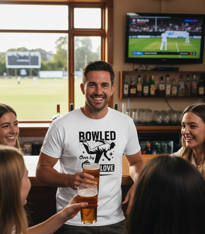 Bowled Over by Love | Funny Cricket T-Shirt