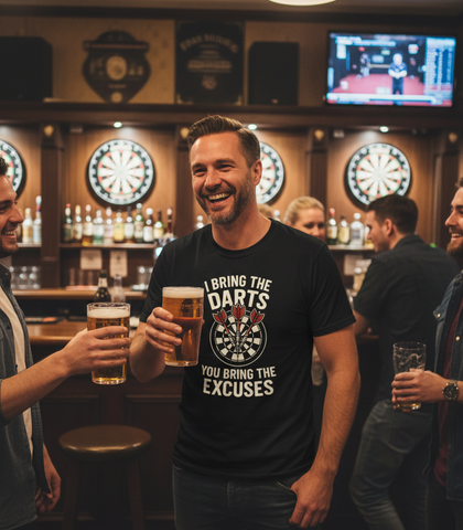I Bring the Darts You Bring the Excuses | Funny Darts T-shirt