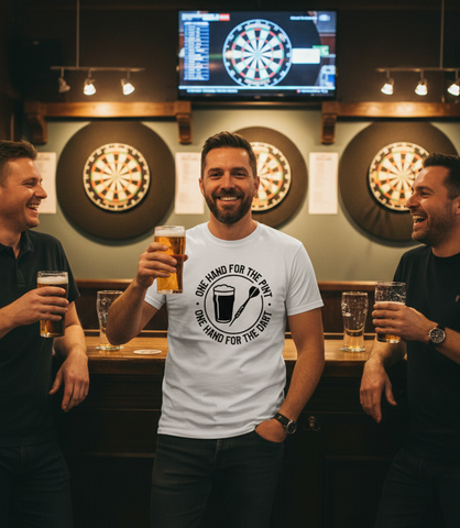 One Hand For The Pint, One Hand For The Darts | Funny Darts T-shirt