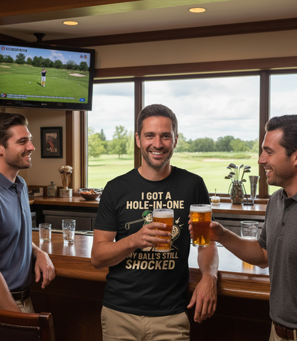I Got a Hole-in-One, My Ball’s Still Shocked | Funny Golf T-shirt