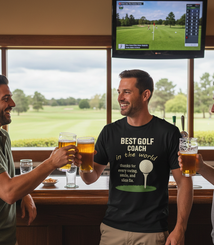 Best Golf Coach in the World. Thanks for Every Swing, Smile and Slice Fix | Funny Golf Coach T-shirt