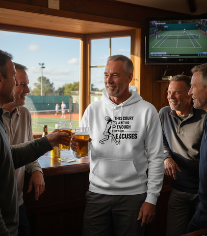 This Court Ain't Big Enough For Your Excuses! | Funny Tennis Hoodie