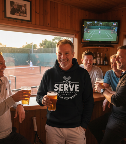 Your Serve Is As Weak As Your Excuses! | Funny Cricket Hoodie