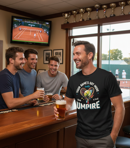 Your Game's Got More Faults Than A Bad Umpire! | Funny Tennis T-Shirt