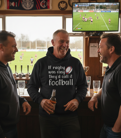 If Rugby Was Easy They’d Call It Football | Funny Rugby Hoodie