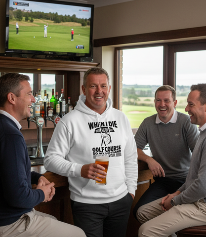 When I Die Bury Me on the Golf Course So My Husband Will Visit | Funny Golf Hoodie