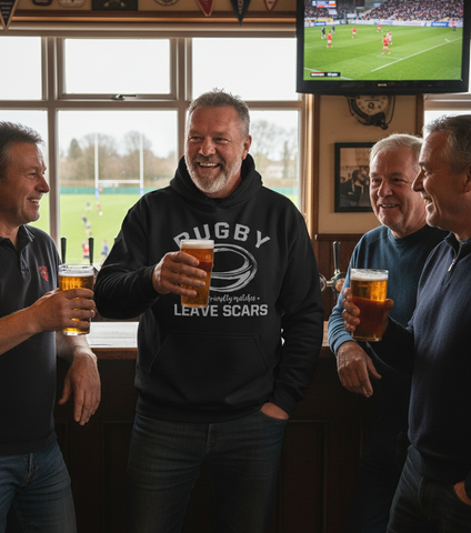Rugby Where Friendly Matches Leave Scars | Funny Rugby Hoodies
