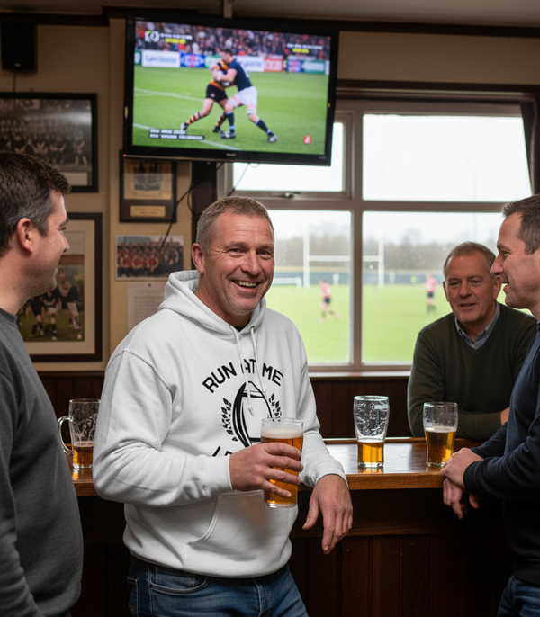 Run at Me I Dare You | Funny Rugby Hoodie